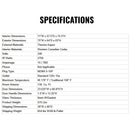 Finnmark FD-5 Trinity XL 4-Person Home Infrared & Steam Sauna Combo [FD-KN005] (SAK37258)  - Saksby Wholesale -  Specifications View