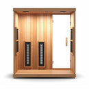 FINNMARK Full Spectrum 4 Person Capacity Home Infrared Sauna With Adjustable Sauna Feet (SAK52689) - SAKSBY