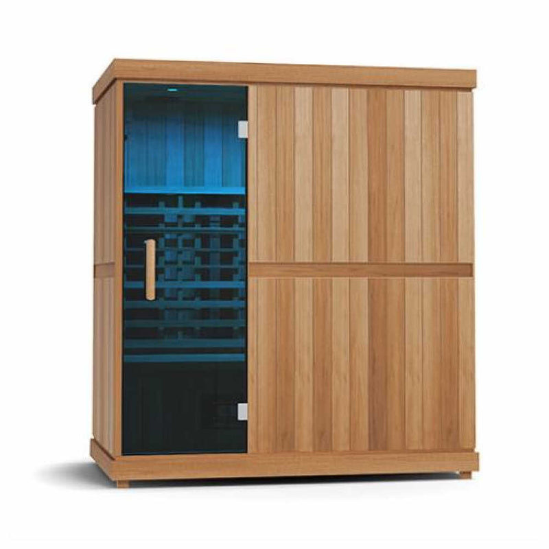 FINNMARK Full Spectrum 4 Person Capacity Home Infrared Sauna With Adjustable Sauna Feet (SAK52689) - SAKSBY