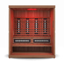 FINNMARK Trinity XL Home Infrared Sauna With Traditional Sauna Heater And  4 Person Capacity (SAK37258) - Saksby Wholesale - Inside View With Infrared Lights