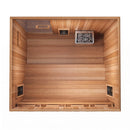 FINNMARK Trinity XL Home Infrared Sauna With Traditional Sauna Heater And  4 Person Capacity (SAK37258) - Saksby Wholesale - Top View