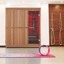 FINNMARK Trinity XL Home Infrared Sauna With Traditional Sauna Heater And  4 Person Capacity (SAK37258) - Saksby Wholesale - Room View
