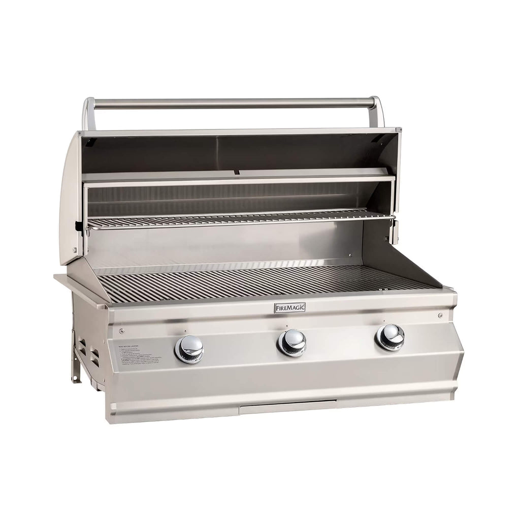 Fire Magic - CM650I-RT1N - Choice Multi-User 36-Inch Built-In Natural Gas Grill - Open Side Front View