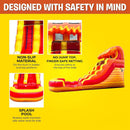 Fire Marble Inflatable Water Slide With Pool And Blower (SAK34567) - Saksby Wholesale - Features
