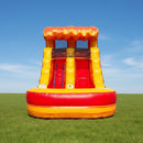 Fire Marble Inflatable Water Slide With Pool And Blower (SAK34567) - Saksby Wholesale - Lifestyle Front View