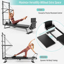 Foldable Dual Resistance Pilates Reformer Machine With Tower (SAK96041) - Saksby Wholesale - Maximize Versatility Using Conversion System