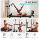 Foldable Dual Resistance Pilates Reformer Machine With Tower (SAK96041) - Saksby Wholesale - Various Workouts