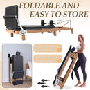 Foldable Dual Resistance Pilates Reformer With Jumpboard (SAK83914) - Saksby Wholesale - Foldable Design