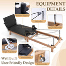 Foldable Dual Resistance Pilates Reformer With Jumpboard (SAK83914) - Saksby Wholesale - User-Friendly Design