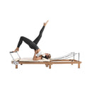 Foldable Dual Resistance Pilates Reformer With Jumpboard (SAK83914) - Saksby Wholesale - White Side Left View