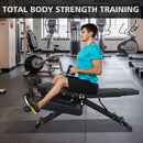 Foldable Multi-Functional Weight Bench For Full-Body Workouts With Resistance Bands, Footrest, And Leg Extender (SAK73642) - Saksby Wholesale - Gym Lifestyle Image