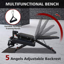 Foldable Multi-Functional Weight Bench For Full-Body Workouts With Resistance Bands, Footrest, And Leg Extender (SAK73642) - Saksby Wholesale - Multifunctional Bench