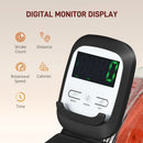 Foldable Water Rowing Machine With Adjustable Resistance, Wheels, LCD Monitor And Tablet Holder (SAK53758) - Saksby Wholesale - Digital Monitor Display