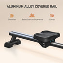 Foldable Water Rowing Machine With Adjustable Resistance, Wheels, LCD Monitor And Tablet Holder (SAK53758) - Saksby Wholesale - Rail Features