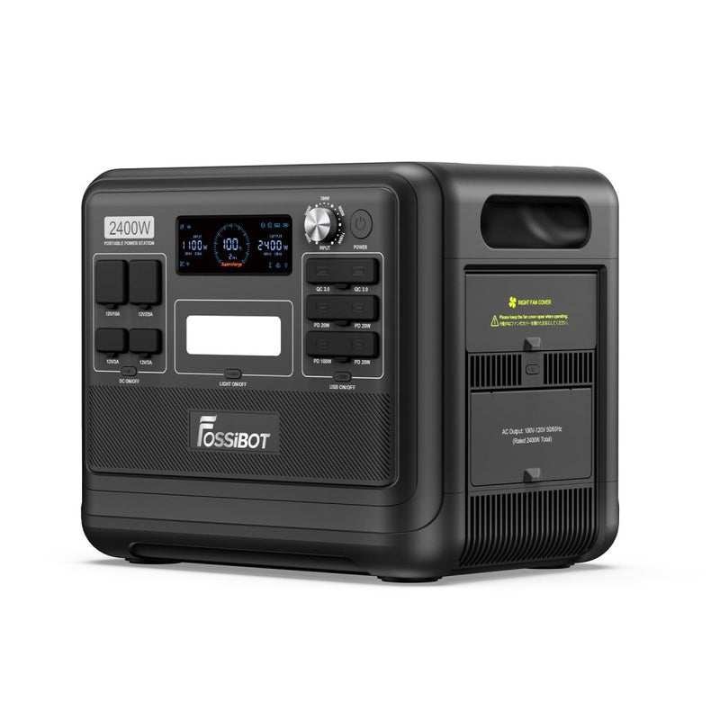 FOSSiBOT F2400 Portable Power Station With Ultra-Fast Charging & Quiet Operation, 2400W (SAK22841) - SAKSBY.com - Portable Power Stations - SAKSBY.com