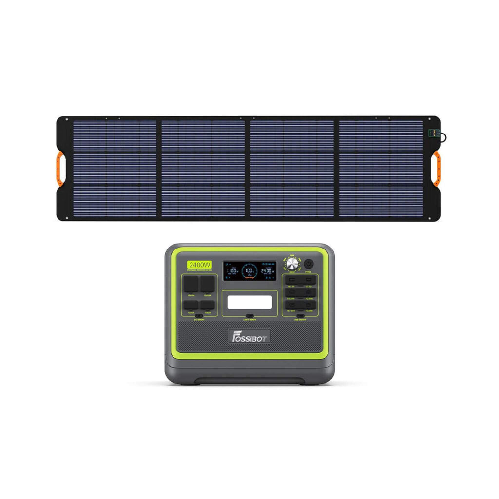 Fossibot F2400 + SP200 | Solar Generator Bundle Kit (SAK48174) - Saksby Wholesale - Product View