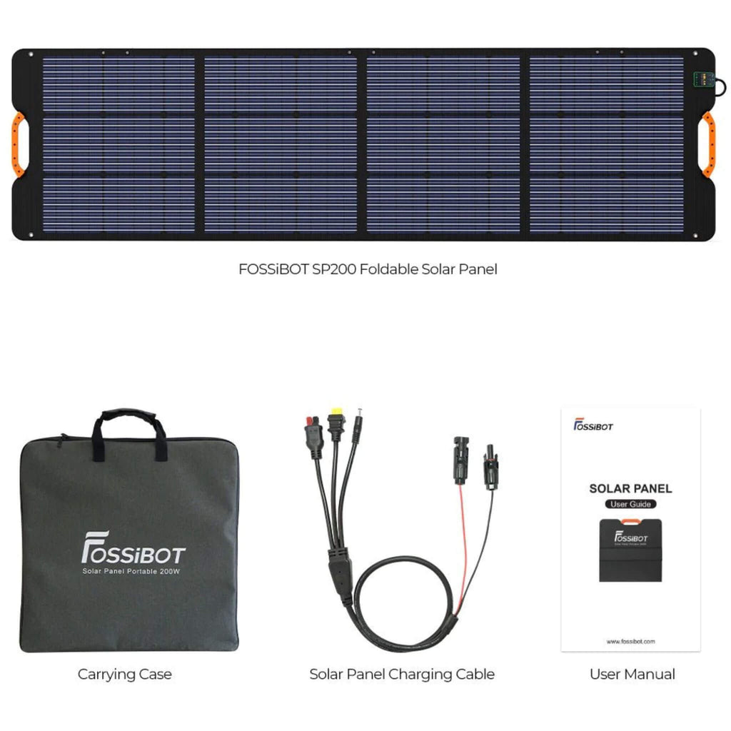 Fossibot F3600 + SP200 | Solar Generator Bundle Kit (SAK69184) - Saksby Wholesale - User Manual