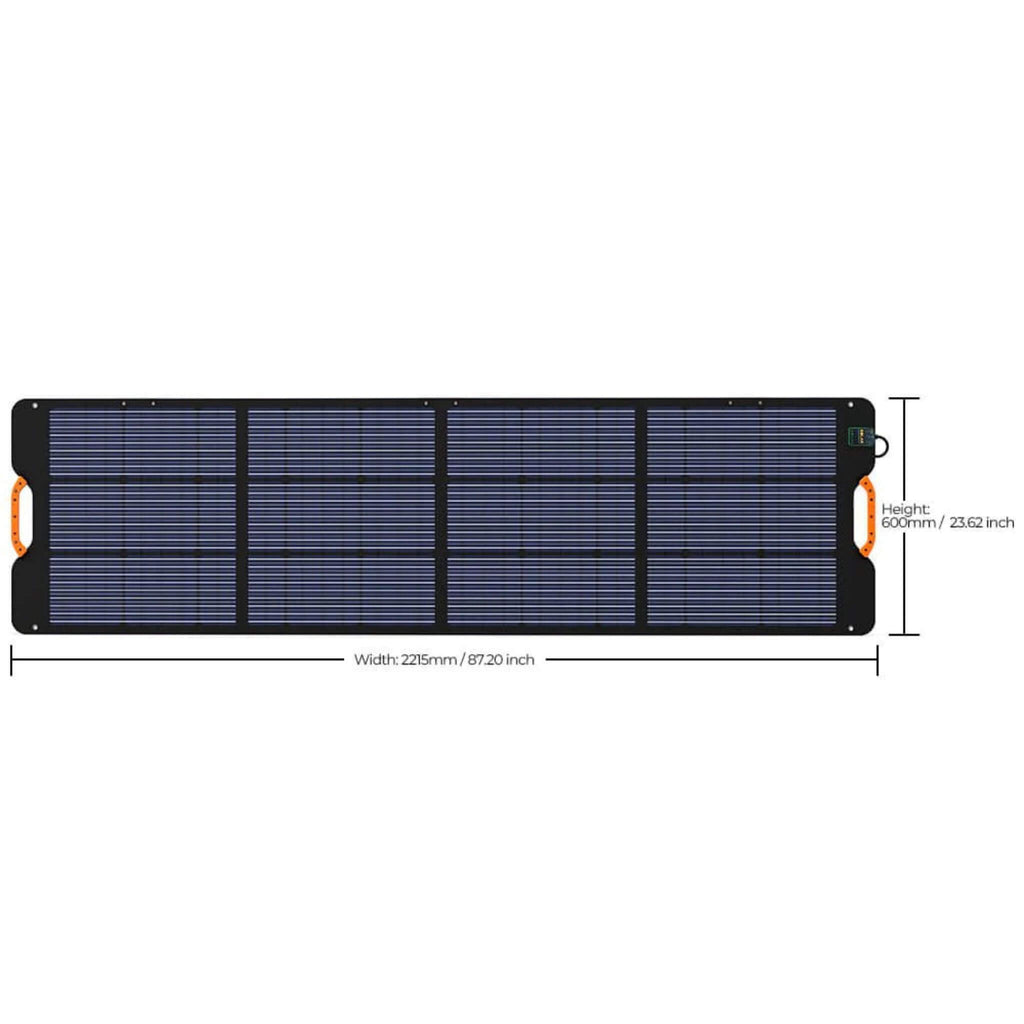 Fossibot SP200 Light Weight Foldable Waterproof Solar Panel With Kickstand, 200W (SAK32145) - Saksby Wholesale - Dimensions View
