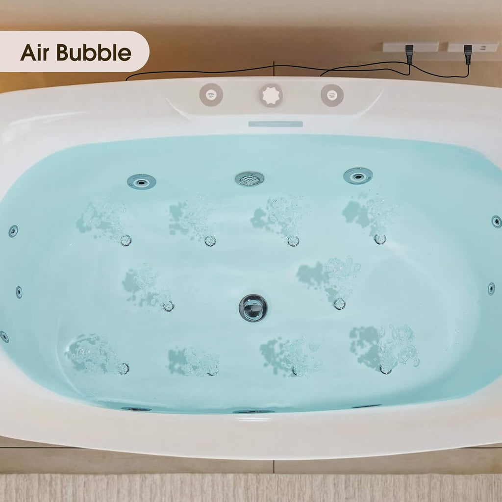Freestanding Whirlpool Air Bubble LED Massage Bathtub (SAK84026) - Saksby Wholesale - Air Bubble