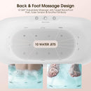 Freestanding Whirlpool Air Bubble LED Massage Bathtub (SAK84026) - Saksby Wholesale - Back & Foot Massage