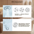 Freestanding Whirlpool Air Bubble LED Massage Bathtub (SAK84026) - Saksby Wholesale - Jets