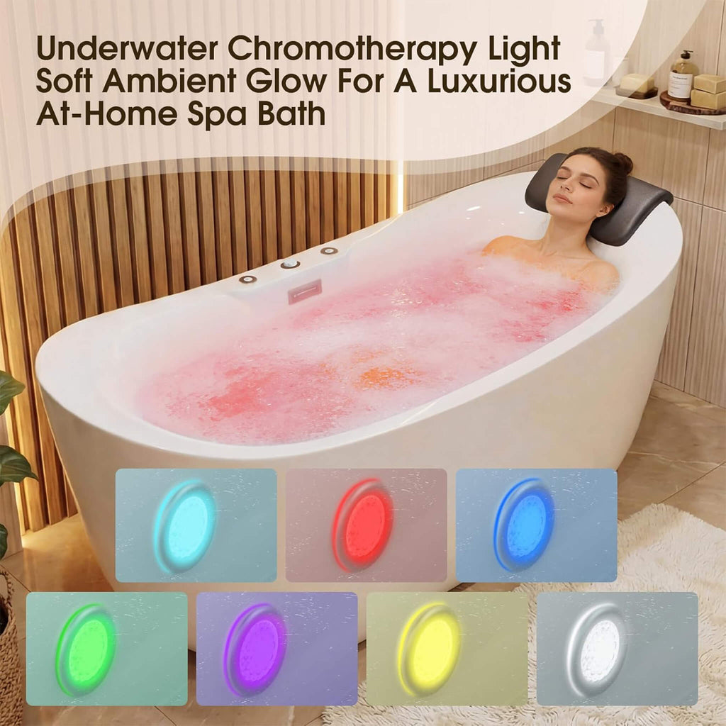 Freestanding Whirlpool Air Bubble LED Massage Bathtub (SAK84026) - Saksby Wholesale - LED Lights