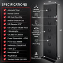 Full-Body Dual-Chip Clinical-Grade Red Light Therapy Panel (SAK63480) - Saksby Wholesale - 800LED Model Specifications