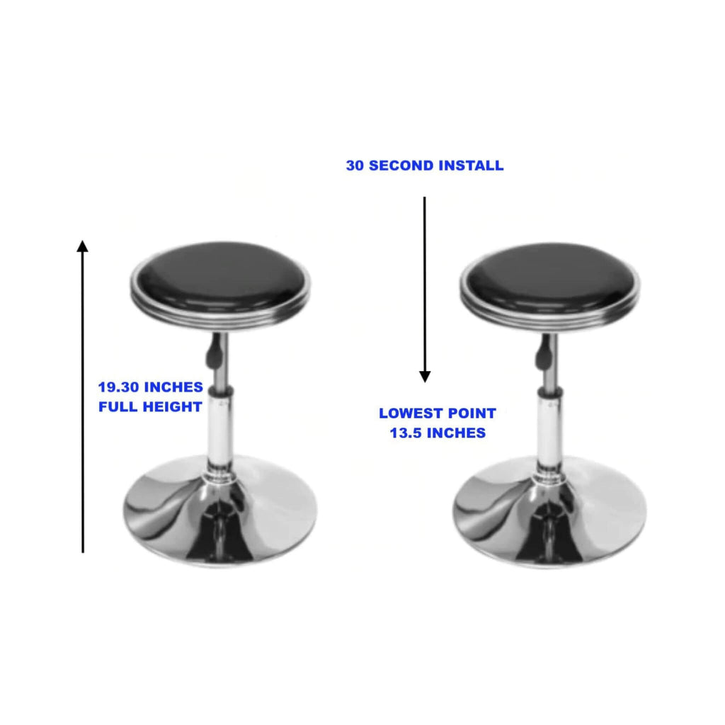 Full-Size Commercial Grade 2-Player Retro Arcade Machine With 60 Games And Stools (SAK86197)  - Saksby Wholesale - Chair Height Dimensions