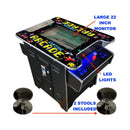 Full-Size Commercial Grade 2-Player Retro Arcade Machine With 60 Games And Stools (SAK86197)  - Saksby Wholesale - Set Components Description View