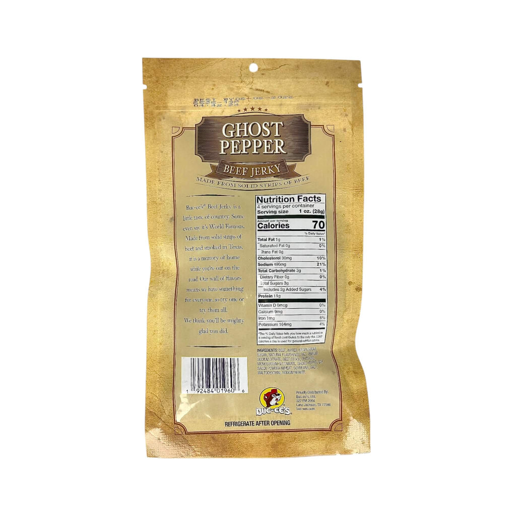 Ghost Pepper Beef Jerky (SAK75402) - Saksby Wholesale - Back View