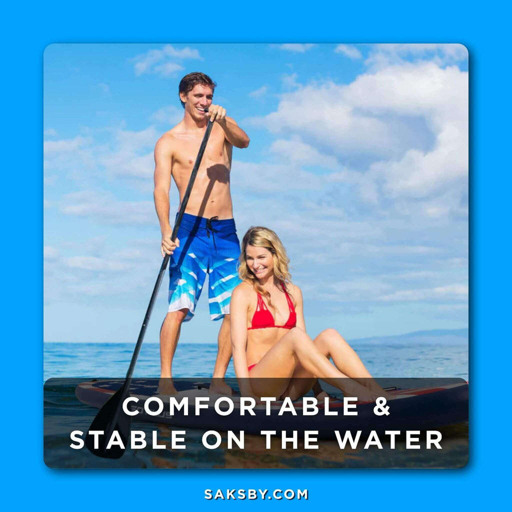 GoPlus 11FT Inflatable Stand Up Surfboard Paddle Board W/ Aluminum Paddle (SAK58739) - Saksby Wholesale - Outcome
