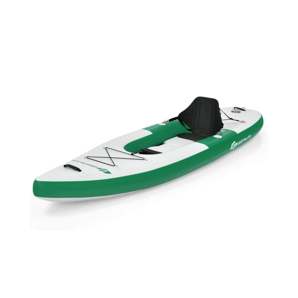 GoPlus 11FT Long Inflatable Blow Up Kayak With Paddle & Hand Pump (SAK32801) - Saksby Wholesale - Green Color