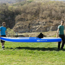 GoPlus 11FT Long Inflatable Blow Up Kayak With Paddle & Hand Pump (SAK32801) - Saksby Wholesale - Lifestyle Image While Carrying