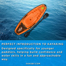 GoPlus 6FT Premium Youth Sit On Top Kayak W/ Paddles & Folding Backrest (SAK97198) - Saksby Wholesale - Features