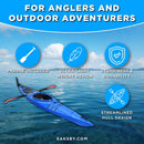GoPlus 12FT Single-Person Sit-In Fishing Kayak Boat W/ Paddle & Rudder (SAK98162) - Saksby Wholesale - Accessories