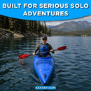 GoPlus 12FT Single-Person Sit-In Fishing Kayak Boat W/ Paddle & Rudder (SAK98162) - Saksby Wholesale - Lifestyle