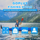 GoPlus 12FT Single-Person Sit-In Fishing Kayak Boat W/ Paddle & Rudder (SAK98162) - Saksby Wholesale - Features