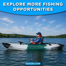 GoPlus 10FT Sit-On-Top Fishing Kayak Canoe With Fishing Rod Holders & Paddle (SAK91720) - Saksby Wholesale - Lifestyle