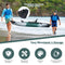 GoPlus Sit-On-Top Fishing Kayak Canoe With Fishing Rod Holders & Paddle, 10FT (SAK91720) - Saksby Wholesale - Product Features View