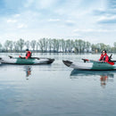 GoPlus Sit-On-Top Fishing Kayak Canoe With Fishing Rod Holders & Paddle, 10FT (SAK91720) - Saksby Wholesale - Lifestyle View