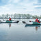 GoPlus Sit-On-Top Fishing Kayak Canoe With Fishing Rod Holders & Paddle, 10FT (SAK91720) - Saksby Wholesale - Lifestyle View