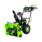 (Brand New - Damaged Box) Greenworks 60V 24" Cordless Brushless 2-Stage Snow Blower W/ (2) 8.0AH Batteries & Dual-Port Charger [DSSN60L821] (SAK91652)