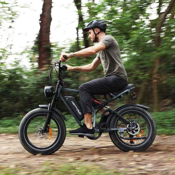 HappyRun G60 Pro With Man Riding In The Forest