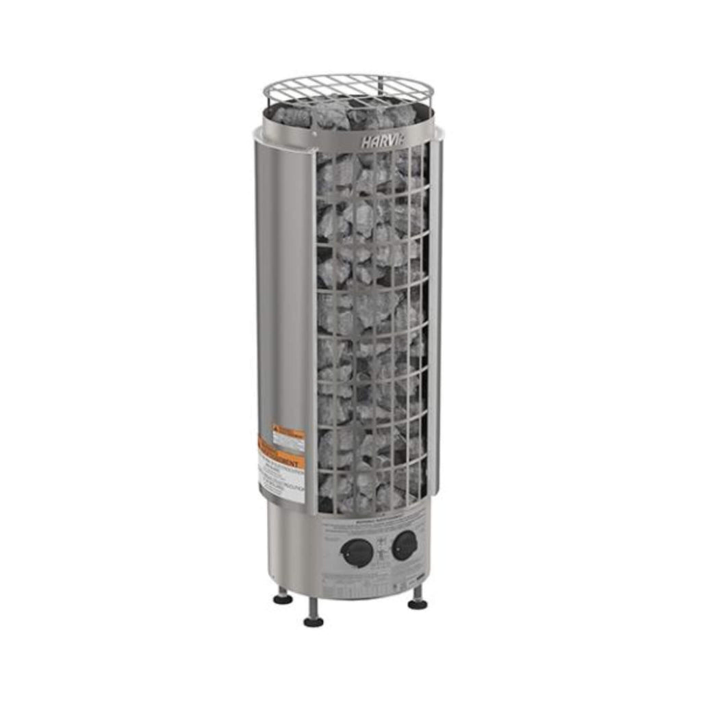 Harvia Cilindro Half Series Modern Steel Pillar-Style Sauna Heater - Front View - SAK84937