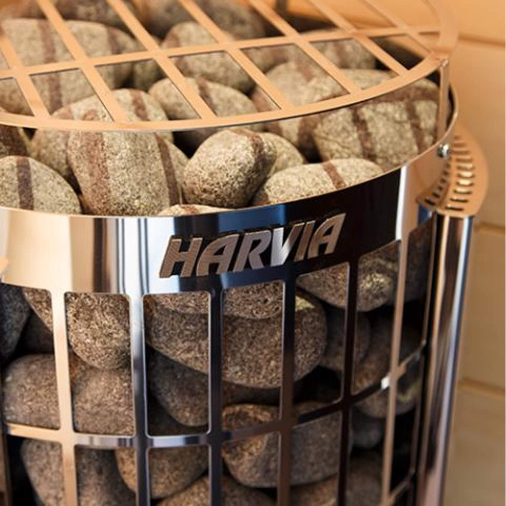 Harvia Cilindro Half Series Modern Steel Pillar-Style Sauna Heater Logo - SAK84937