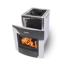 Harvia Duo Series Stainless Steel Wood Sauna Stove With Sauna Stones (SAK68420) - Saksby Wholesale - Top View