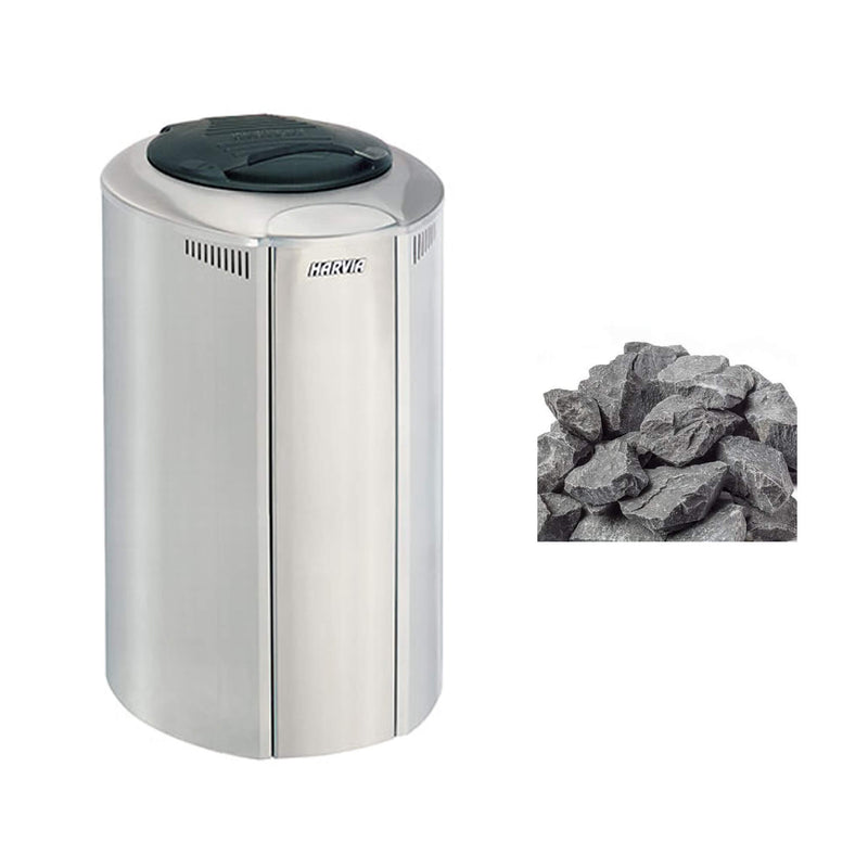 Harvia Forte AF Sauna Heater With Keypad Lock, Splash Proof Control Panel & Sauna Stones [HAFU] (SAK24015)