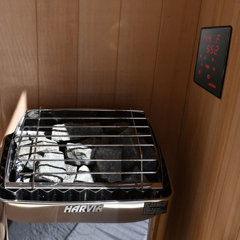 Harvia KIP60W 6KW UL Certified Electric Sauna Heater With Xenio CX170 Digital WIFI Control & Sauna Stones (SAK34791)