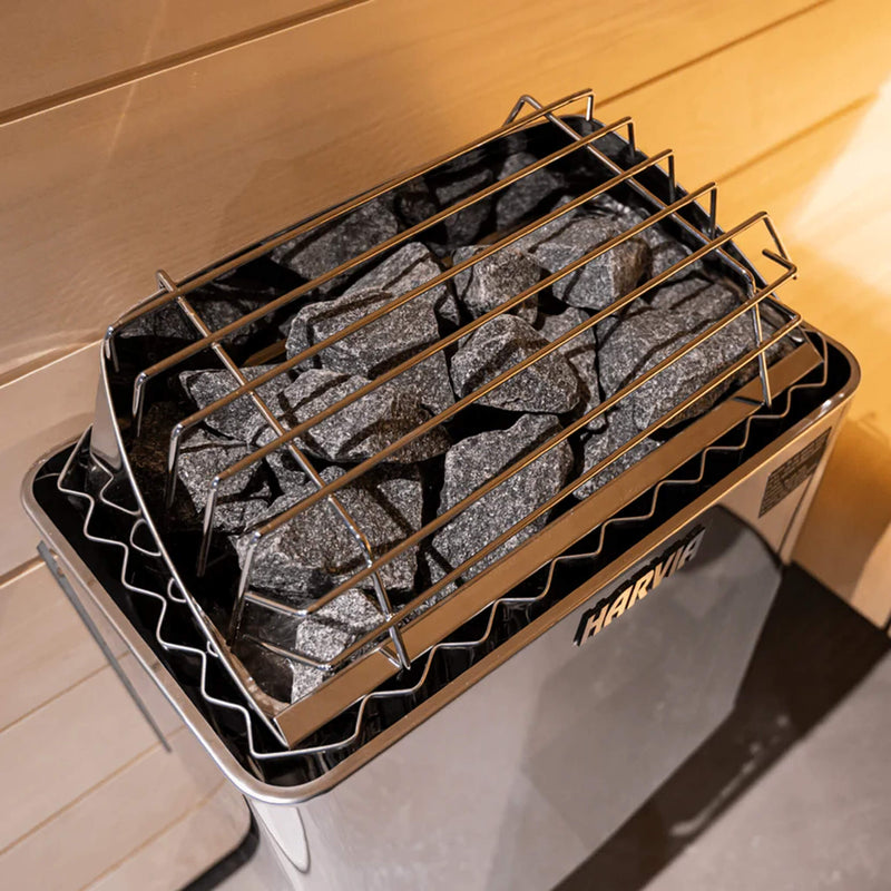 Harvia Kip UL Certified Electric Sauna Heater Top Close Up