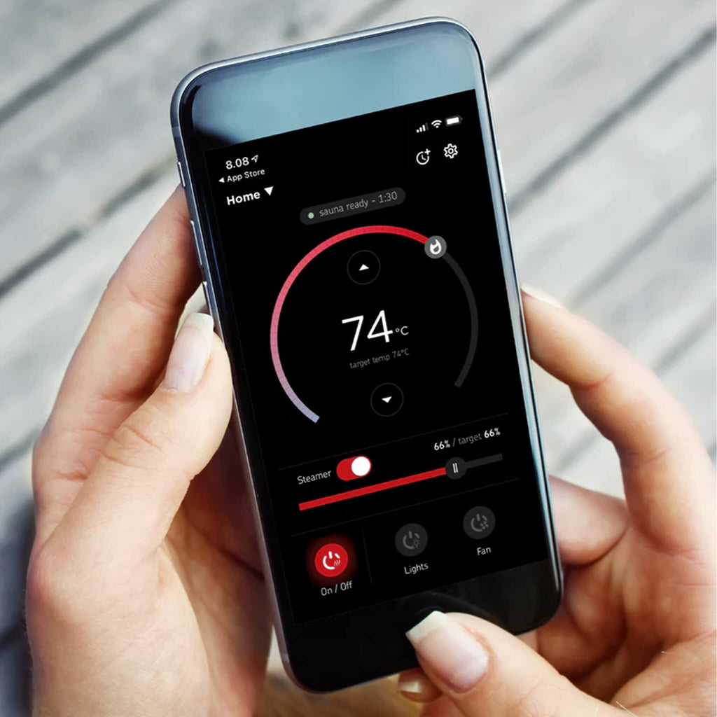 Harvia KIP80W 8KW UL Certified Electric Sauna Heater With Xenio CX170 Digital WIFI Control & Sauna Stones [JH80W2401] (SAK14630) - Saksby Wholesale - Digital Wifi Control App